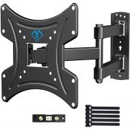 [아마존 핫딜]  [아마존핫딜]PERLESMITH Full Motion TV Wall Mount Bracket for 13-42 Inch TVs with Swivel & Extends 16 Inch - Wall Mount TV Bracket VESA 200x200 Fits TVs up to 77lbs - with HDMI Cable, Bubble Le