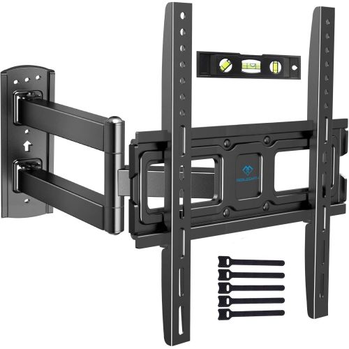  [아마존베스트]PERLESMITH TV Wall Mount Bracket Full Motion Single Articulating Arm for Most 32-55 Inch LED, LCD, OLED, Flat Screen, Plasma TVs with Tilt, Swivel and Rotation up to 110lbs VESA 40