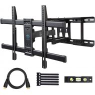 PERLESMITH Full Motion TV Wall Mount for Most 37-70 Inch TVs up to 132lbs - Fits 16”, 18”, 24” Wood Studs - Articulating TV Mount Dual Arms with Tilts, Swivels & Extends 16”, Max V