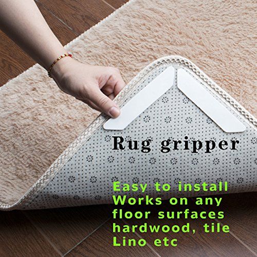  PERTTY pertty Non-slip Mats Fixed Carpet Rug Carpet Mat Grippers Non Slip Skid Silicone Bath Living Room Anti-skid Pads 16pcs