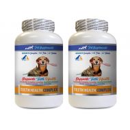 PET SUPPLEMENTS cat Teeth Cleaning Treats - Pets Teeth Health Complex - for Dogs and Cats - Support Oral Care - cat Vitamins Senior - 2 Bottles (120 Tablets)