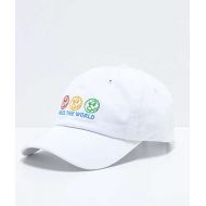 PETALS BY PETALS AND PEACOCKS Petals by Petals & Peacocks Heal The World White Strapback Hat