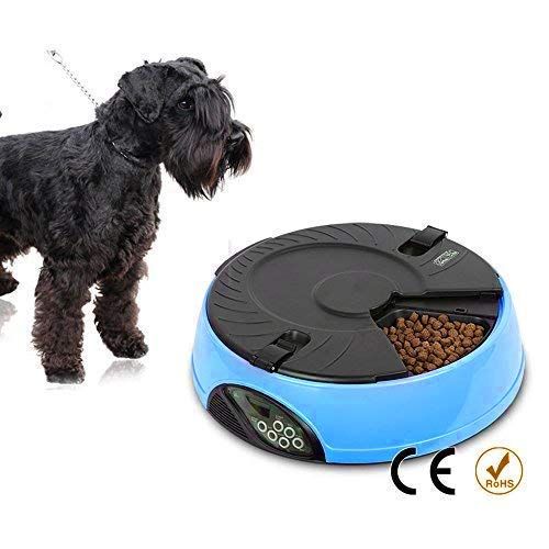  PETFLY Pyrus Automatic Pet Feeder Food Dispenser, Pet Dry Food Container with Voice Reminder & Large LCD Display Food Feeder for Dogs Cats, 5 L/1 Gallon Capacity