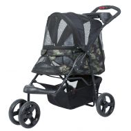 PETIQUE Petique Pet Stroller, Green Camo, One Size