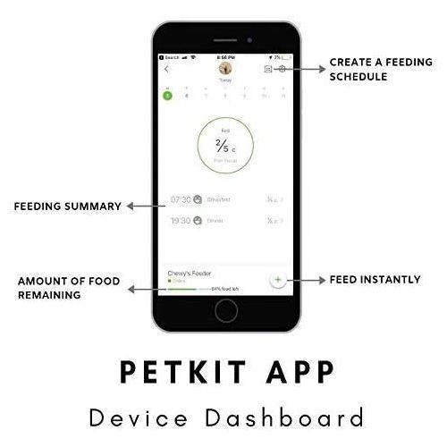  [아마존 핫딜] [아마존핫딜]PETKIT Automatic Pet Feeder Food Dispenser for Dog Cat, Cat Feeder Dog Feeder Wi-Fi Enabled App for Android, iOS and Compatible with Alexa, Timer Programmable, Portion Control