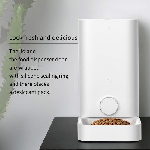  [아마존 핫딜] PETKIT Smart Feed Automatic Cat Feeder, Wi-Fi Enabled Pet Feeder, App for iPhone and Android, Work with Alexa, Portion Control, Distribution Alarms, Double Fresh Lock System Auto P