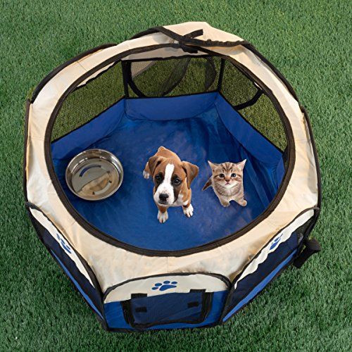  PETMAKER Pet Playpen with Carrying Case