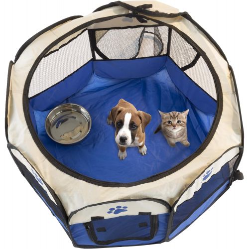  PETMAKER Pet Playpen with Carrying Case