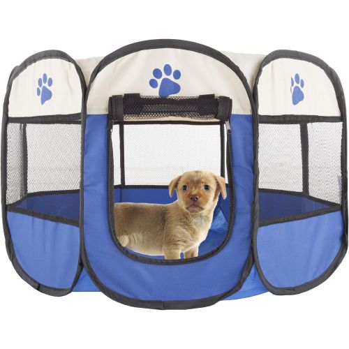  PETMAKER Pet Playpen with Carrying Case