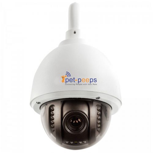  PET-PEEPS.COM PetCam Wireless Outdoor Pet Video Camera & Monitor with Remote Control & Night Vision