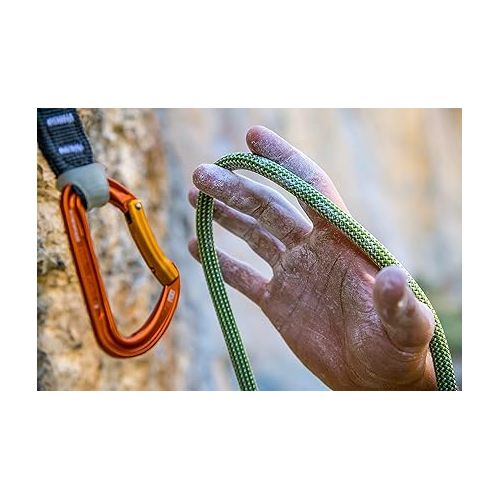  Petzl Contact Rope - 9.8 mm Diameter Lightweight Single Dynamic Rope for Gym or Rock Climbing