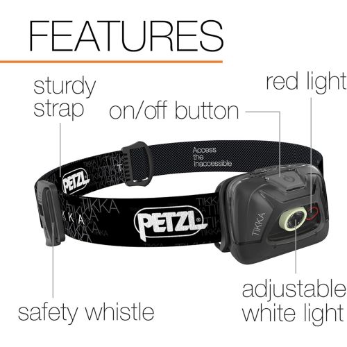  [아마존베스트]PETZL - Tikka Headlamp, 200 Lumens, Standard Lighting