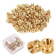 120pcs 3D Printing Threaded Insert, M3x3x5mm M3 Femeal Knurled Brass Nuts Internal Thread Heat Embedment Nut for 3D Printer Parts Plastic Shell