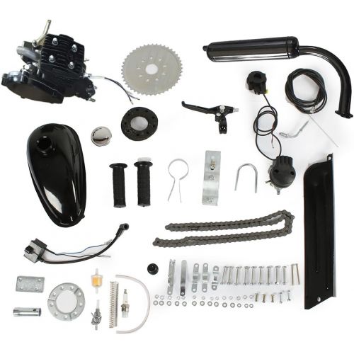  PEXMOR 2-Stroke 80cc Bicycle Motor Kit Motorized Bike Cycle Gasoline Petrol Gas Engine Refit Kit, Super Fuel-efficient for Bicycle
