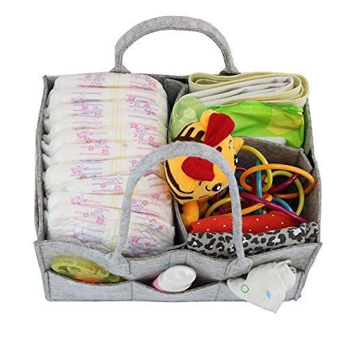  PFFY Diaper Caddy Organizer Baby Shower Basket Portable Nursery Storage Bin Car Organizer Toy Gift for...
