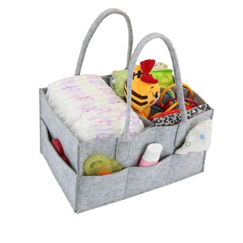  PFFY Diaper Caddy Organizer Baby Shower Basket Portable Nursery Storage Bin Car Organizer Toy Gift for...