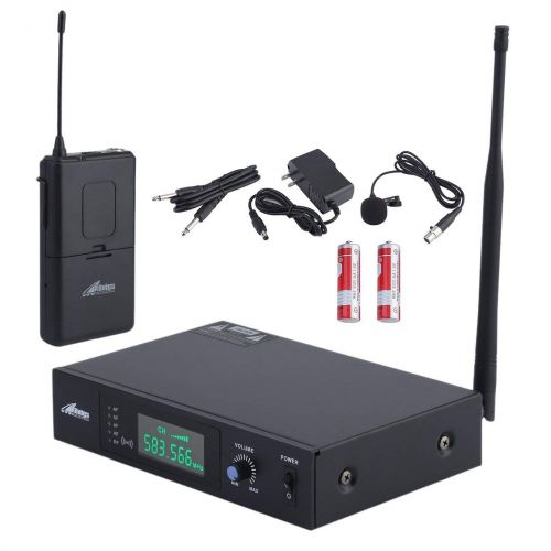  PGIGE RADIGS RWM60U Professional UHF Headset & Wireless Microphone System DJ Karaoke Headset Microphone