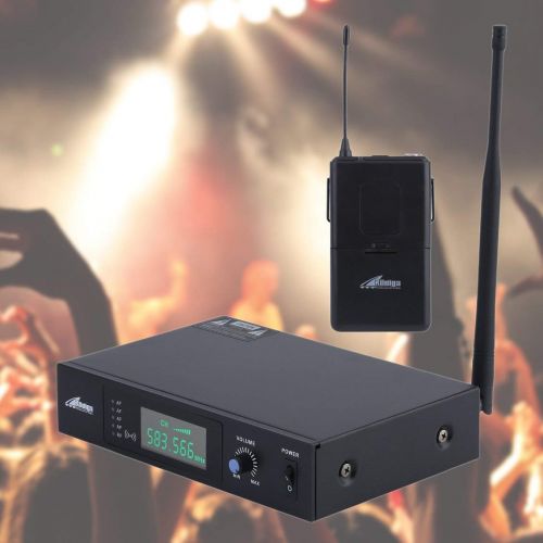  PGIGE RADIGS RWM60U Professional UHF Headset & Wireless Microphone System DJ Karaoke Headset Microphone