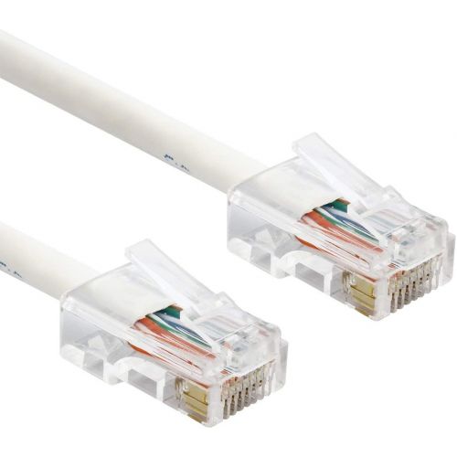  PHAT SATELLITE INTL - Outdoor CAT5E (Cat 5e) LAN Ethernet Network Cable, Solid Copper 24 AWG, EZ RJ45 Pass Thru Connectors, High Speed Internet Cable, CMX Rated, UL ETL, Made in US