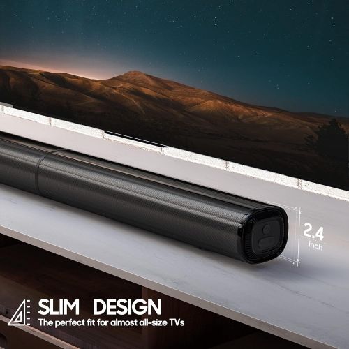  Sound Bar for TV, PHEANOO 2.1 CH Soundbar with Subwoofer, HDMI(ARC)/Bluetooth 5.0/Optical/AUX Connectivity ? D5, 200W