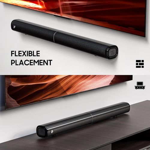  Sound Bar for TV, PHEANOO 2.1 CH Soundbar with Subwoofer, HDMI(ARC)/Bluetooth 5.0/Optical/AUX Connectivity ? D5, 200W