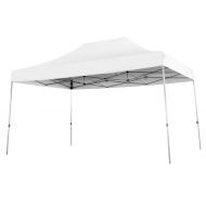 PHI VILLA 10 x 15 Straight Leg Pop-up Canopy for Backyard, Party, Event, 150 Sq. Ft of Shade, Instant Folding Canopy, White