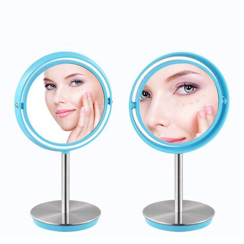  PHILLPS Makeup Mirror Desktop Simple Large Princess Mirror Double Sided Mirror Magnifying Glass Desk Dormitory Vanity Mirror