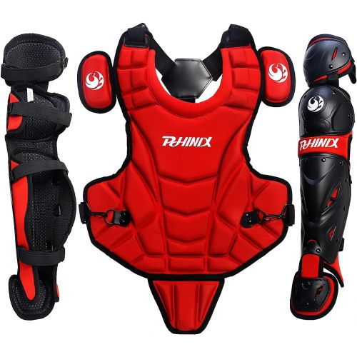  PHINIX Catcher Chest Protector and Leg Guards Recommended for Ages 9-12