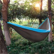 PHIVILLA Double Camping Hammock with Tree Straps Portable for Backpacking