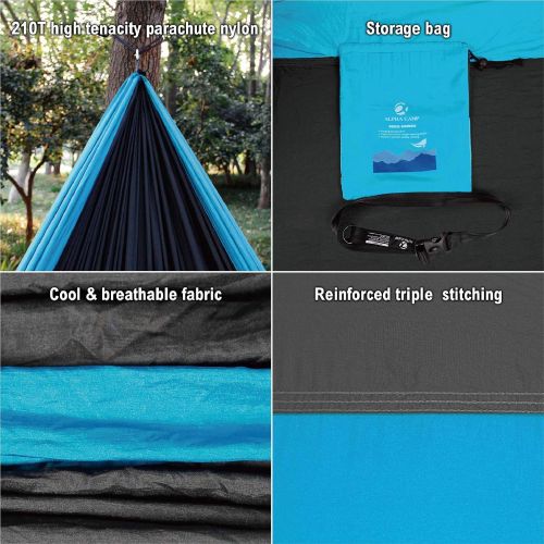  PHIVILLA Double Camping Hammock with Tree Straps Portable for Backpacking