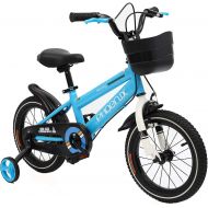 PHOENIX 14 16 18 inch Kids Bike with Training Wheels, Basket for Boys and Girls Toddler Bicycle for 3-9 Years Old