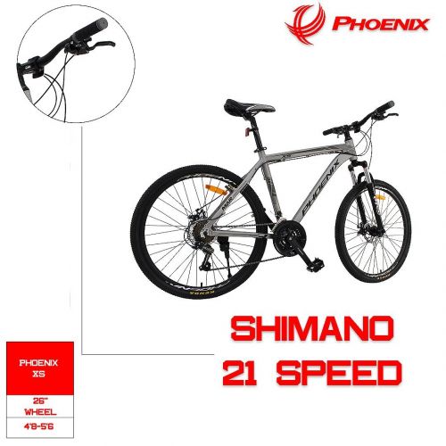  PHOENIX VITAL LIFE Phoenix Bicycle PF 20 Inch Aluminum Portable and Folding Bike with Disk Brake and Shimano 7 Speed