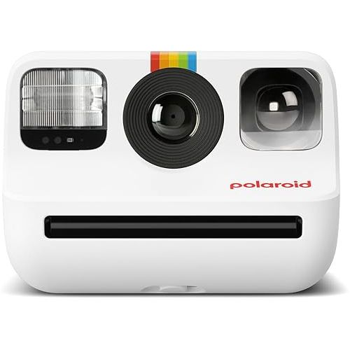  Polaroid Go Generation 2 Instant Film Camera Bundle with Polaroid GO Color Film, Double Pack and Photo Album + Cloth (4 Items) (White)