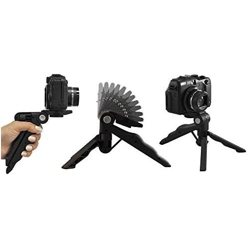  [아마존베스트]Photo4Less Canon VIXIA HF R800 Camcorder (Black) + SanDisk 64GB Memory Card + Digital Camera/Video Case + Extra Battery BP-727 + Quality Tripod + Card Reader + Tabletop Tripod/Handgrip - Delu