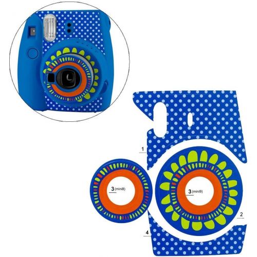  PHOTO4LESS Fujifilm Instax Mini Twin Pack Instant Film (20 Exposures) + Hard Glitter Case (Cobalt Blue) + Scrapbooking Album + Striped Strap + Camera Sticker + Lens Filters + 20 Sticker Frame