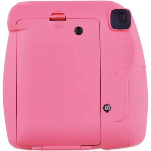  PHOTO4LESS Fujifilm instax Mini 9 Instant Film Camera (Flamingo Pink) - Fujifilm Instax Mini Twin Pack Instant Film (60 Shots) + Compact Camera Case + AA Batteries + Cleaning Cloth - Full Acc