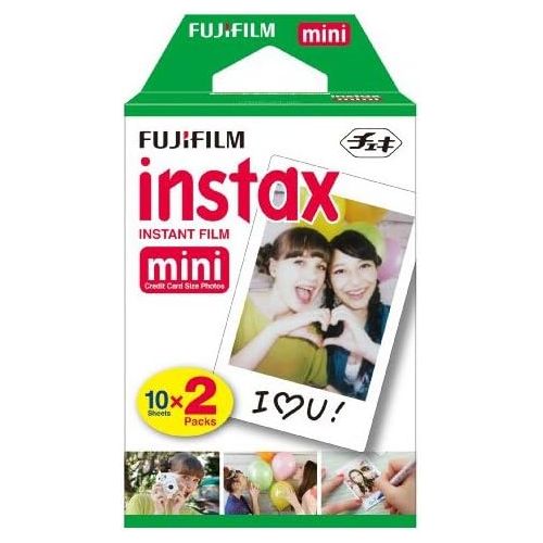  Fujifilm INSTAX Mini 90 Neo Classic Instant Camera (Black) + Fujifilm Instax Mini Instant Film (20 Exposures) + Compact Camera Case + Sticker Frames Sports Package + Photo4Less Cle
