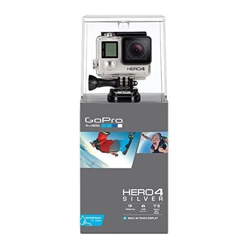  Photo4Less GoPro HERO4 SILVER Edition Camera HD Camcorder With Deluxe Carrying Case + Head Strap + Chest Strap + Suction Cup Mount + Wrist Strap Band +Monopod + 64GB SDXC MicroSD Memory Card