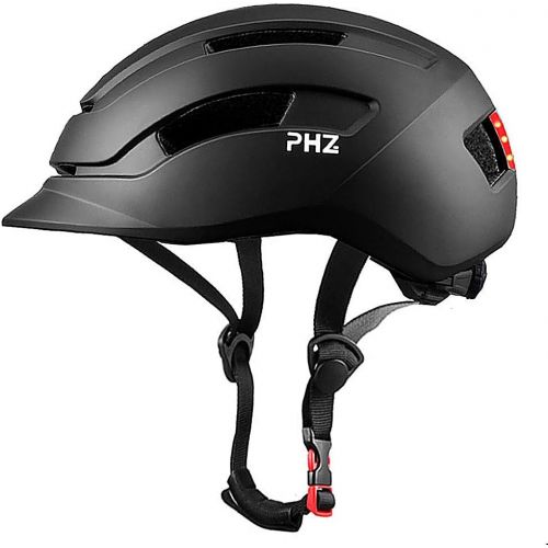  PHZ. Adult Bike Helmet with Rear Light for Urban Commuter Adjustable for Men/Women