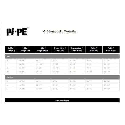  PI-PE Herren Neoprenanzug Pure