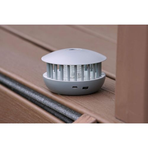  PIC PBZ 2-in-1 Portable Insect Zapper and Accent Light, Gray