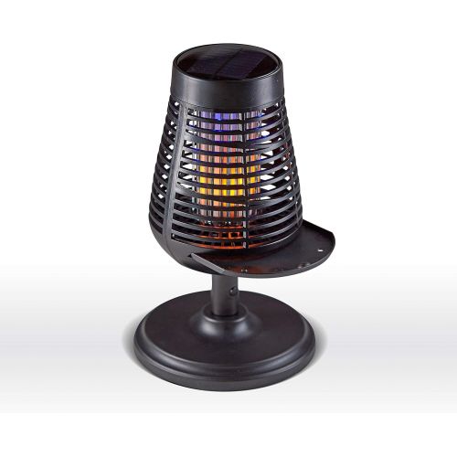  PIC Solar Insect Killer Torch (DFST), Bug Zapper and Accent Light, Kills Bugs on Contact - Twin Pack