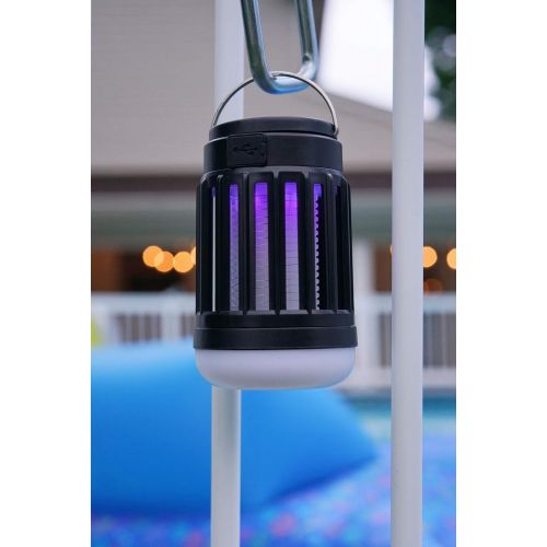  PIC Solar Portable Lantern & Bug Zapper, Kills Bugs on Contact