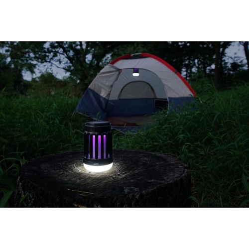  PIC Solar Portable Lantern & Bug Zapper, Kills Bugs on Contact