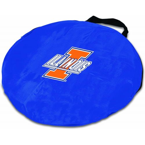  [해상운송]PICNIC TIME NCAA Illinois Fighting Illini Manta Portable Pop-Up SunWind Shelter