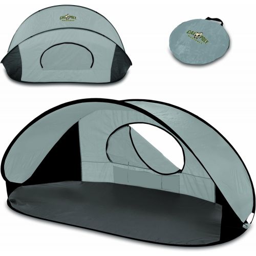  [해상운송]PICNIC TIME NCAA Cal Poly Mustangs Manta Portable Pop-Up SunWind Shelter