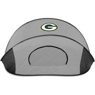 PICNIC TIME NFL Green Bay Packers Manta Portable Pop-Up SunWind Shelter, BlackGray