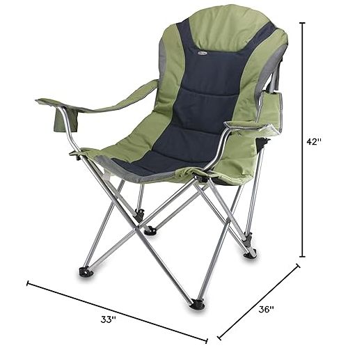  Reclining Camp Chair, Beach Chair for Adults, Sports Chair with Carry Bag