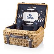 PICNIC TIME NFL Tennessee Titans Champion Picnic Basket with Deluxe Service for Two, Navy