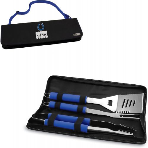  PICNIC TIME NFL Indianapolis Colts Metro 3-Piece BBQ Tool Set in Carry Case